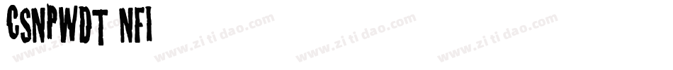 CSNPWDT NFI字体转换